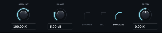 The left half of the controls