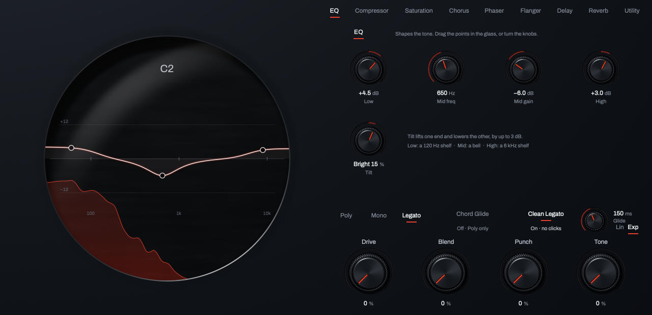 The Effects page