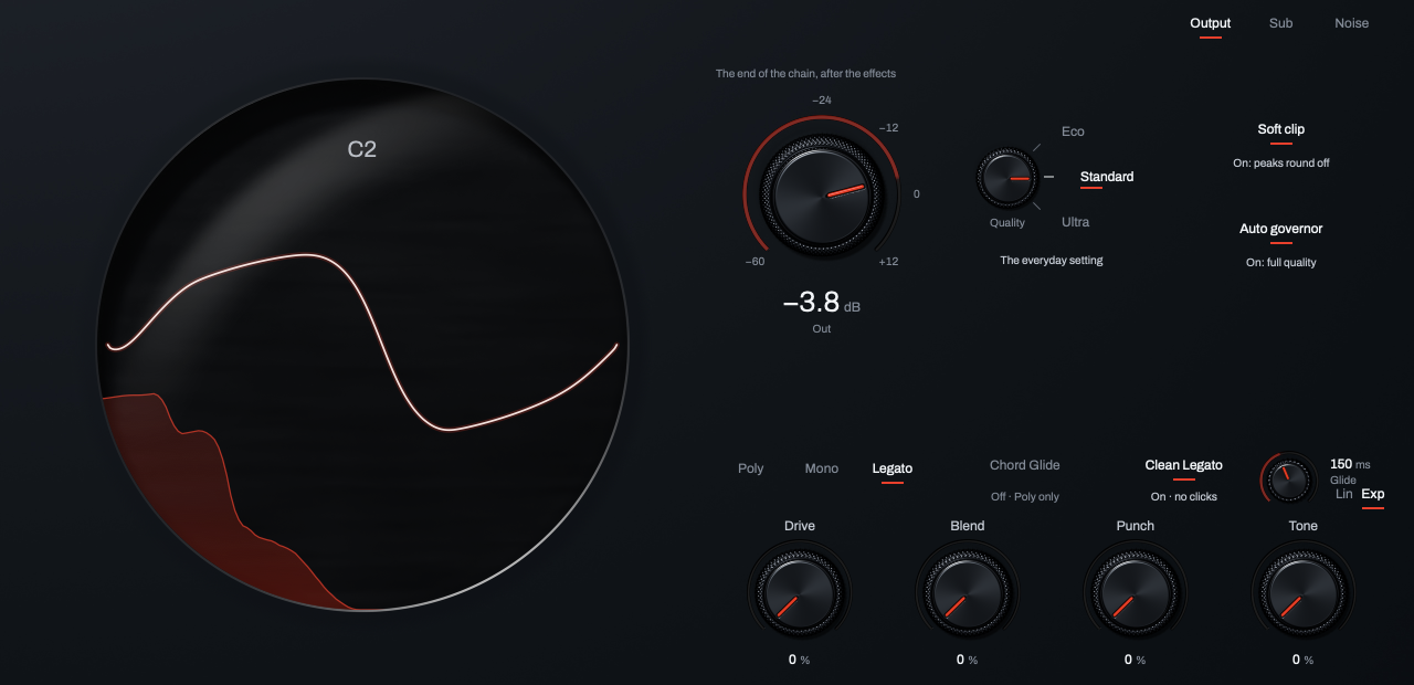 The Output page