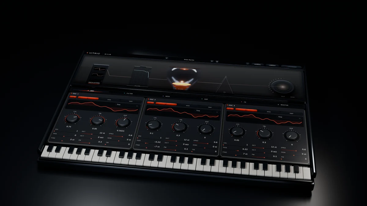 Kiln Synthesizer, the instrument Obsidian loads in